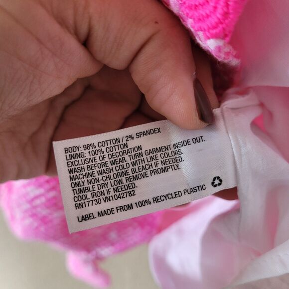 Lilly Pulitzer Target Dress Girls 14/16 XL  Pink Shift Coastal Floral Sleeveless - Picture 3 of 7